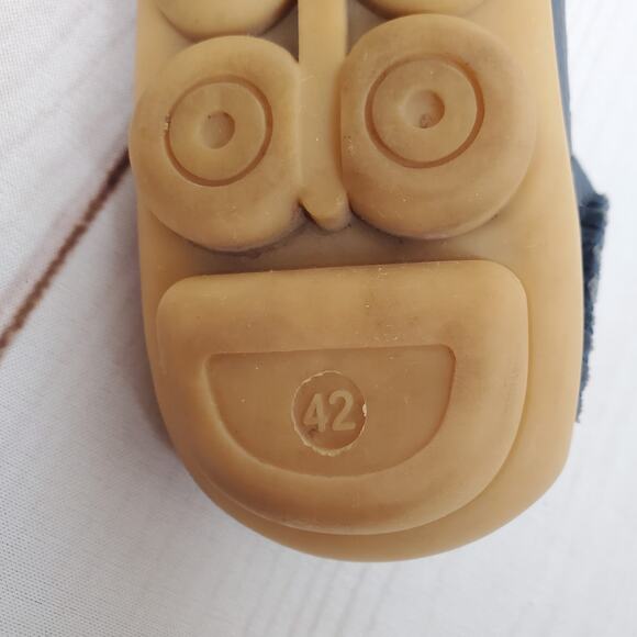 Cutout Leather Moccasins Blue 10 or 42 - Picture 11 of 11